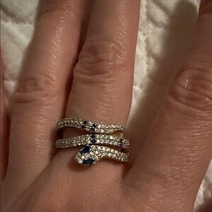 Ring 6.5 silver snake